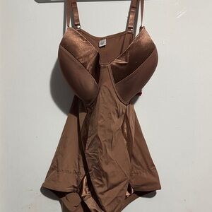 Ashley Stewart Brown Shapewear Bodysuit